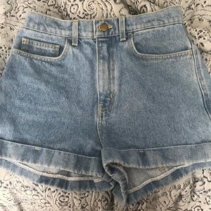American Apparel jean shorts